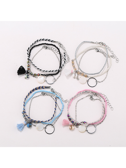 Lovra - Simple Stackable Tassel Beaded Bracelet