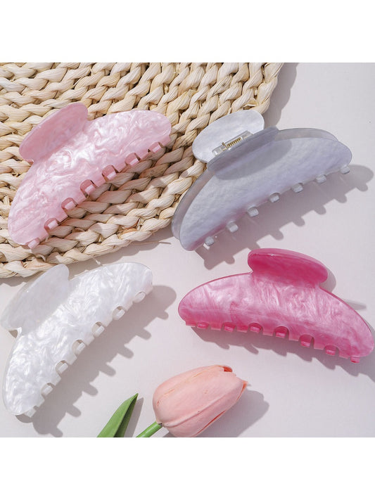 Beau - Minimalist Macaron Half Moon Claw Clip
