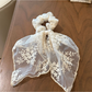 Gifty - Floral Lace Layered Oversized Scrunchie