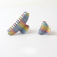 Beau - Glossy Rainbow Stripe PVC Claw Clip