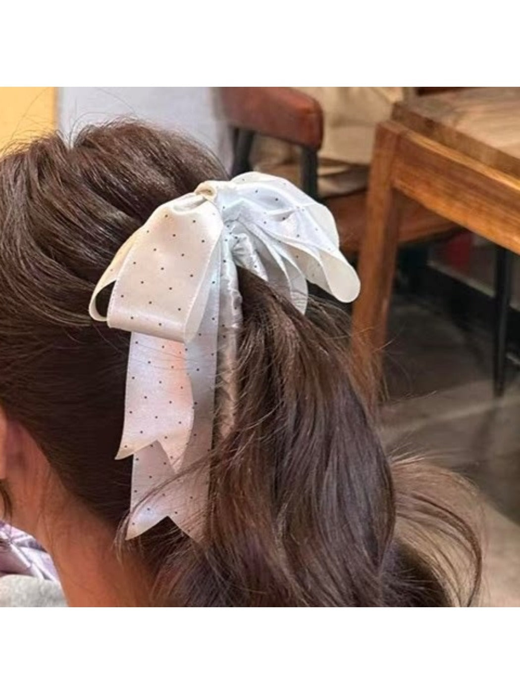 Beau - Polka Dot Bow Banana Clip