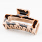Beau - Leopard Print Openwork Square Claw Clip
