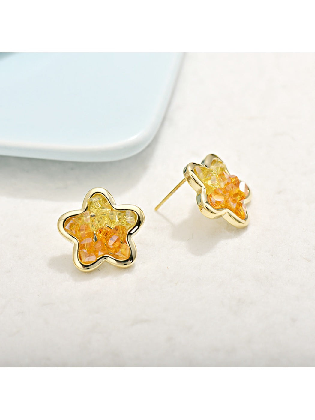 Earedge - Gradient Pentagram Statement Earrings