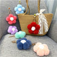 Keypus - Flower Pompom Bag Charm Keychain
