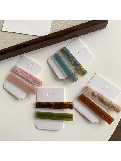 Beau - Simple Rectangular Acetate Hair Clip