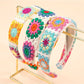 Gifty - Colorful Flower Wide Headband