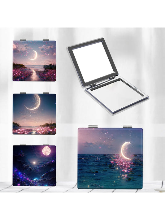 Mirroray - Decorative Starry Sea Portable Pocket Mirror
