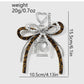 Keypus - Y2K Style Beaded Bow Pendant Alloy Keychain