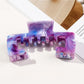 Beau - Geometric Marble Style PC Claw Hair Clip