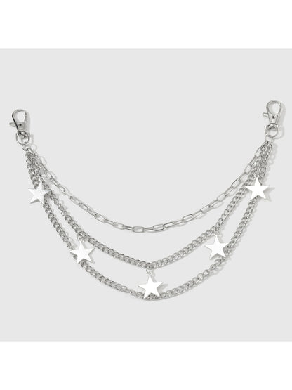 Keypus - Y2K Alloy Hollow Star Bag Charm Keychain