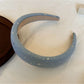 Gifty - Geometric Silver Star Detail Padded Headband