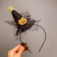Gifty - Halloween Pumpkin Bow Hat Shaped Headband