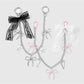 Keypus - Y2K Bow Heart Star Lace Bag Charm Keychain