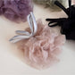 Gifty - Floral Ruffled Mesh Bow Scrunchie