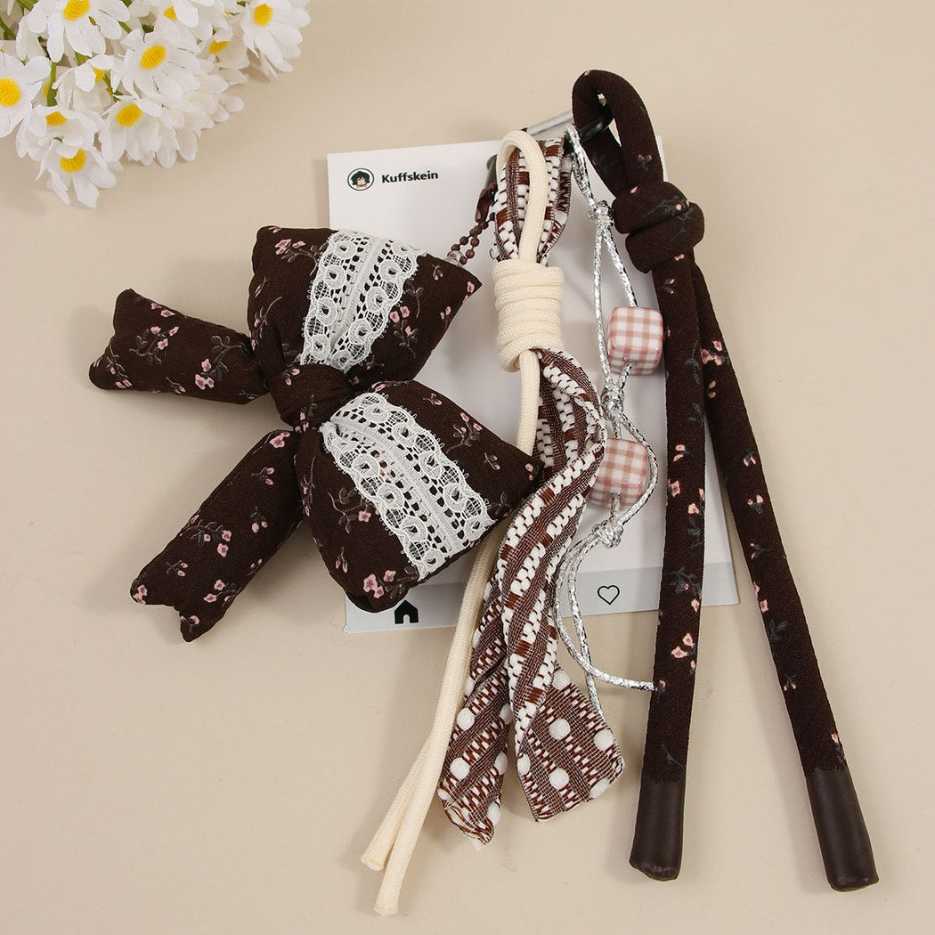 Keypus - Decorative Bow Purse Charm Alloy Keychain