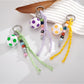 Keypus - Braided Beaded Soccer Ball Bag Charm