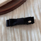 Beau - Fabric Bow High Ponytail Banana Clip