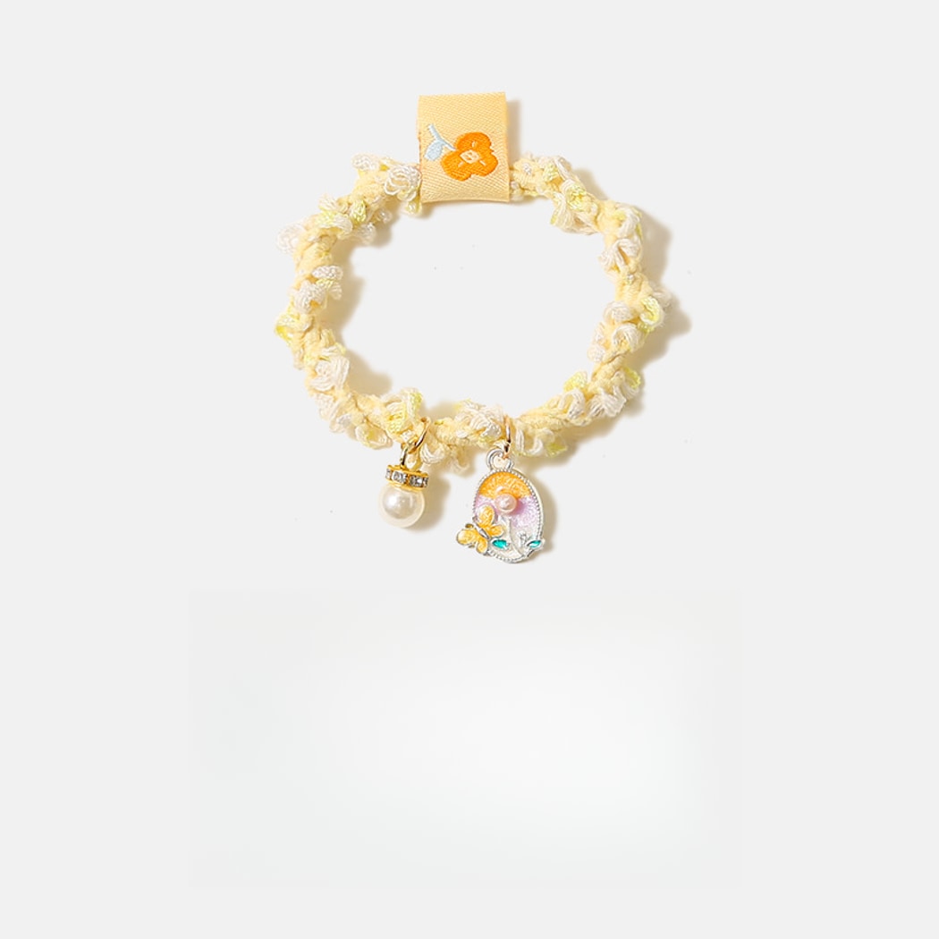 Gifty - Butterfly Flower Decorative Elastic Hair Tie