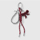 Keypus - Y2K Bow Heart Beaded Cord Bag Charm Keychain