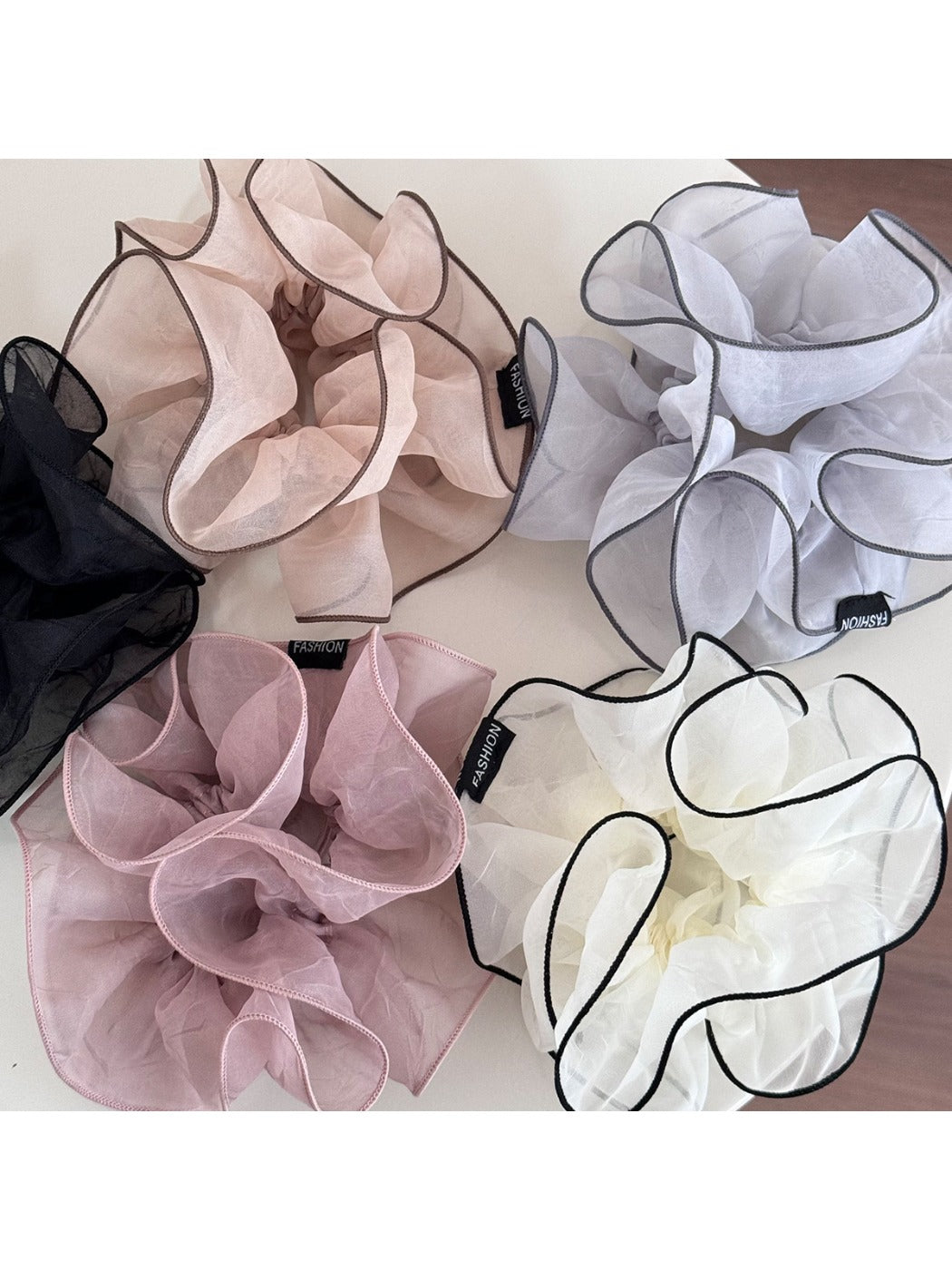 Gifty -  Simple Sweet Organza Scrunchie Hair Ties