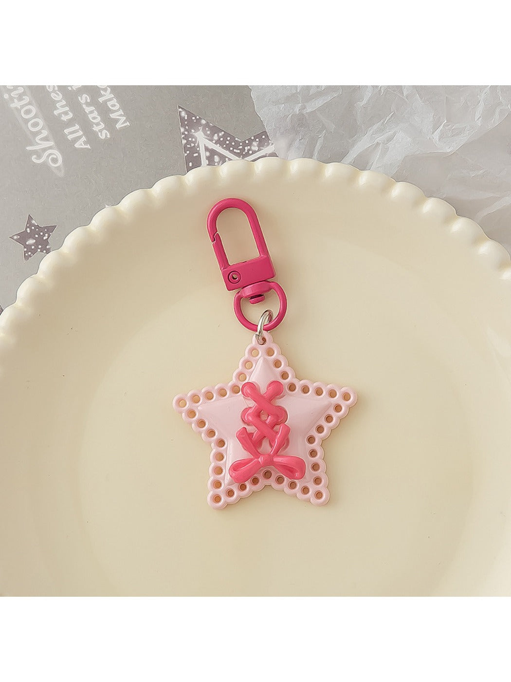 Keypus - Strap Bow Star Keychain