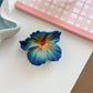 Beau - Elegant Colorful Hibiscus Shaped Claw Clip