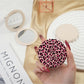 Mirroray - Pink and Purple Leopard Print Compact Mirror