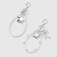 Keypus - Sweet Bow and Star Beaded Keychain