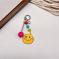 Keypus - Cartoon Beaded Printed Bag Charm Keychain