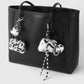 Keypus - Elegant Leopard Print Fur Ball Keychain