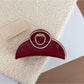 Beau - Red Irregular-Shaped Hair Clip