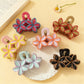 Beau - Double Flower Petal Cutout Claw Hair Clip