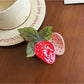 Beau - Cartoon Strawberry-shaped Acetate Hairpin