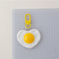 Keypus - Cute Fried Egg Keychain