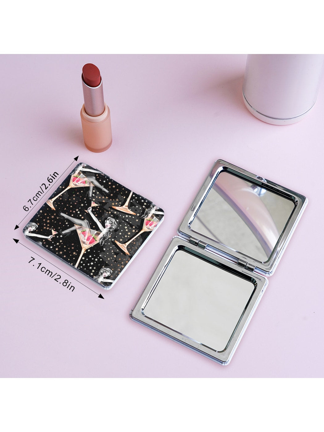 Mirroray - Cartoon Pattern Foldable Makeup Mirror