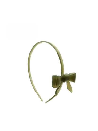 Gifty - Minimal Bow Accent Acetate Fiber Headband