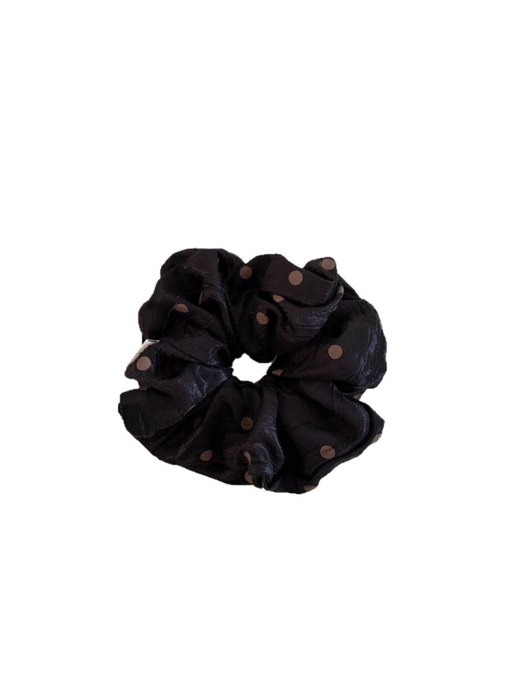 Gifty - Polyester Polka Dot Glossy Finish Scrunchie