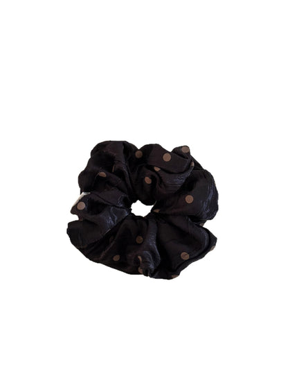 Gifty - Polyester Polka Dot Glossy Finish Scrunchie