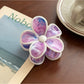 Beau - Five Petal Floral Plastic Hair Claw Clip