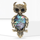 Brovia - Animal Shape Owl Inlay Decorative Brooch