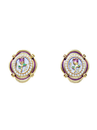 Earedge - Elegant Floral Tulip Earrings