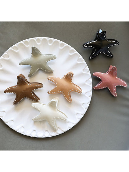 Beau - Starfish Ocean Style Glossy Claw Hair Clip