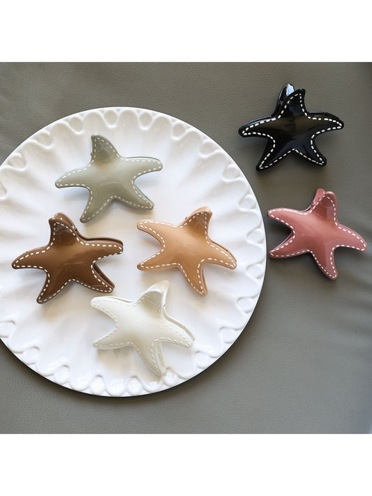 Beau - Starfish Ocean Style Glossy Claw Hair Clip