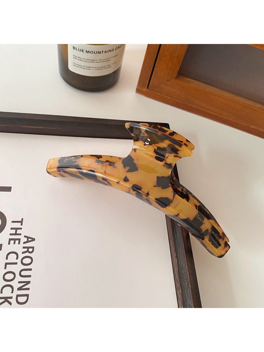 Beau - Large Leopard Print Hair Claw Clip