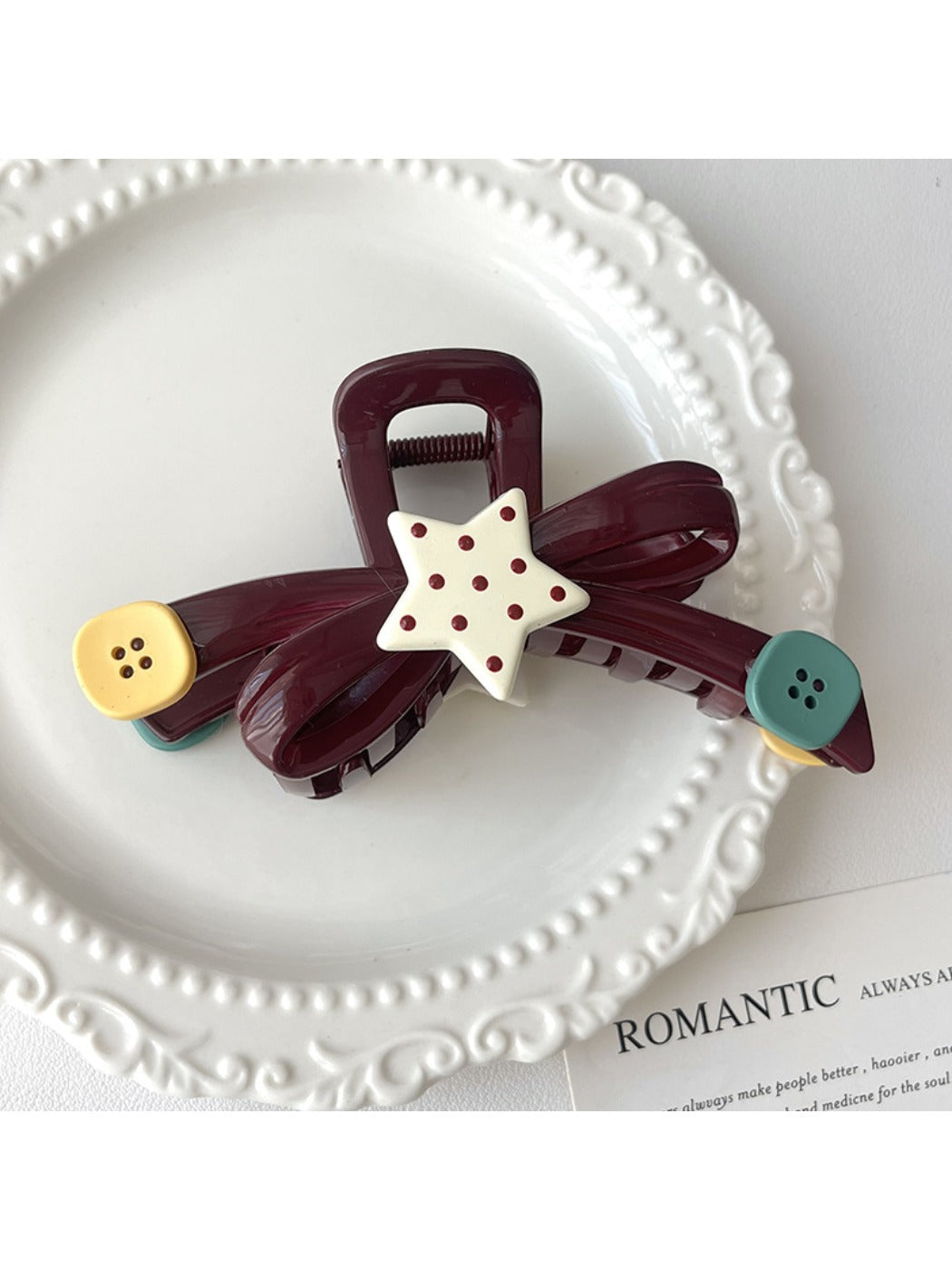 Beau - Charming Bow Shaped Hair Claw Clip