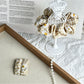 Gifty - Daisy Gingham Bow Style Fabric Scrunchie