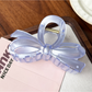 Beau - Large Bow Ring Detail Geometric PC Claw Clip