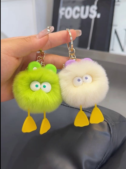 Keypus - Fluffy Duck Keychain For Bags Backpacks