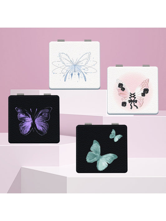 Mirroray - Decorative Butterfly Print Portable Mirror