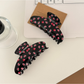 Beau - Floral Print Glossy Plastic Claw Clip